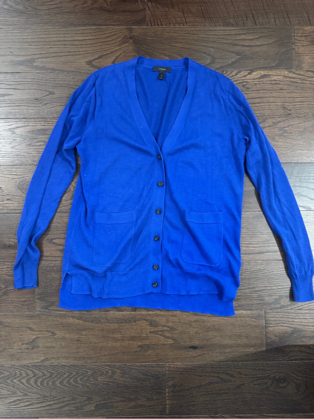 J crew blue cardigan